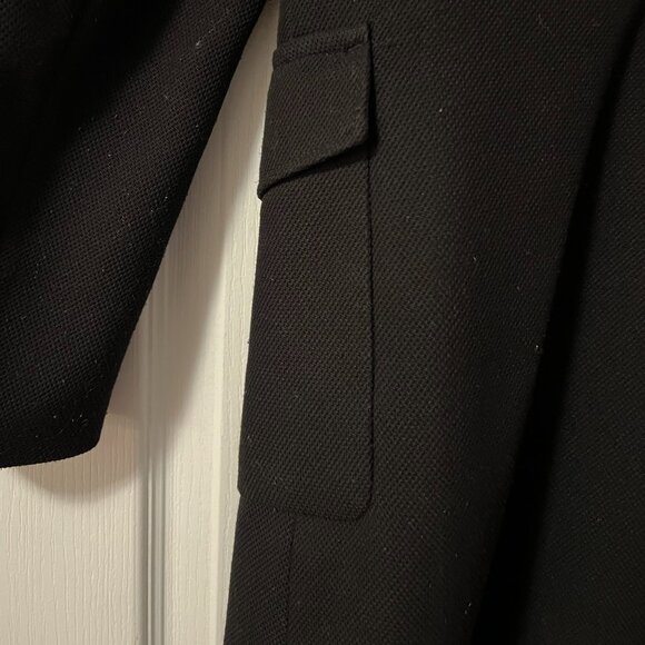 H&M Black Cocoon Coat US 4 - Picture 9 of 10